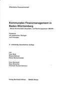 Cover: Kommunales Finanzmanagement in Baden-W&uuml;rttemberg - Bernhardt, Horst