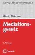 Cover: Mediationsgesetz - Nomos