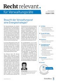 Abbildung von: Recht relevant. für Compliance Officers - Schulthess