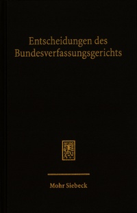 Abbildung von: Entscheidungen des Bundesverfassungsgerichts (BVerfGE) - Band 165 - Mohr Siebeck