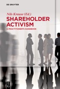Cover: Shareholder Activism - De Gruyter