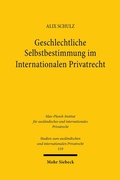 Abbildung von: Geschlechtliche Selbstbestimmung im Internationalen Privatrecht - Mohr Siebeck