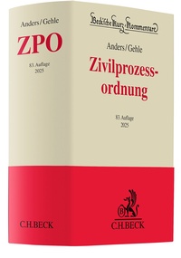 Abbildung von: Zivilprozessordnung: ZPO - C.H.BECK