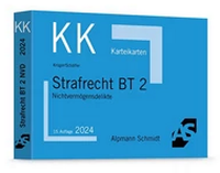 Abbildung von: Karteikarten Strafrecht BT 2 - Alpmann Schmidt