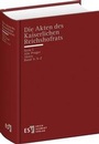 Cover: Die Akten des Kaiserlichen Reichshofrats (RHR) - Erich Schmidt Verlag