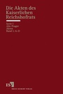 Cover: Die Akten des Kaiserlichen Reichshofrats (RHR) - Erich Schmidt Verlag