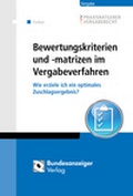 Cover: Bewertungskriterien und -matrizen - Reguvis Fachmedien