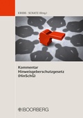Cover: Kommentar Hinweisgeberschutzgesetz (HinSchG) - Boorberg