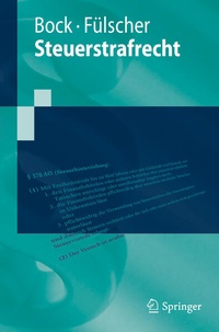 Enlarge image Cover: Steuerstrafrecht - Springer