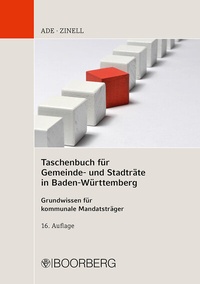 Abbildung von: Taschenbuch für Gemeinde- und Stadträte in Baden-Württemberg - Boorberg