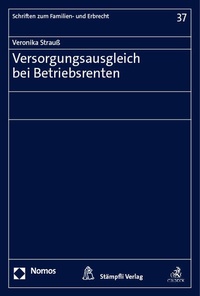 Abbildung von: Versorgungsausgleich bei Betriebsrenten - Nomos