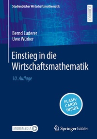 Enlarge image Cover: Einstieg in die Wirtschaftsmathematik - Springer Gabler