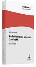 Cover: Definitionen und Schemata Strafrecht - C.H.BECK