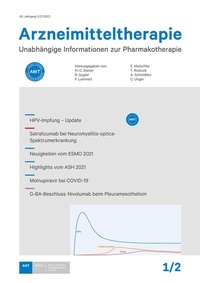Bild vergrößern Bild: Arzneimitteltherapie - AMT - Wissenschaftliche Verlagsgesellschaft
