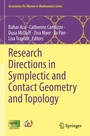 Cover: Research Directions in Symplectic and Contact Geometry and Topology - Springer