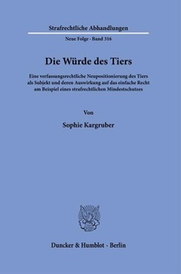 Abbildung von: Die Würde des Tiers - Duncker & Humblot
