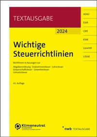 Bild vergrößern Bild: Wichtige Steuerrichtlinien - NWB