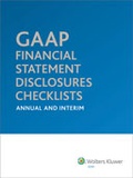 Cover: GAAP Financial Statement Disclosures Checklists - CCH Incorporated