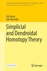 Enlarge image Cover: Simplicial and Dendroidal Homotopy Theory - Springer