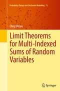 Cover: Limit Theorems for Multi-Indexed Sums of Random Variables - Springer