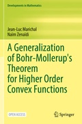 Cover: A Generalization of Bohr-Mollerup's Theorem for Higher Order Convex Functions - Springer