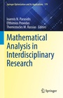Cover: Mathematical Analysis in Interdisciplinary Research - Springer