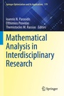 Cover: Mathematical Analysis in Interdisciplinary Research - Springer