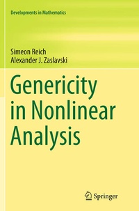 Enlarge image Cover: Genericity in Nonlinear Analysis - Springer