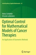 Cover: Optimal Control for Mathematical Models of Cancer Therapies - Springer