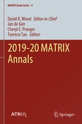 Cover: 2019-20 MATRIX Annals - Springer