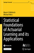 Cover: Statistical Foundations of Actuarial Learning and its Applications - Springer