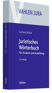 Abbildung von: Juristisches Wörterbuch - Vahlen