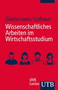 Cover: Wissenschaftliches Arbeiten im Wirtschaftsstudium - UTB