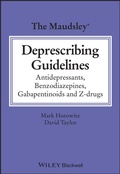 Cover: The Maudsley Deprescribing Guidelines - Wiley-Blackwell