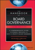 Cover: The Handbook of Board Governance - Wiley