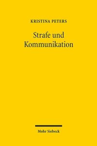 Abbildung von: Strafe und Kommunikation - Mohr Siebeck