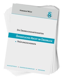 Abbildung von: Überblickskarteikarten Offentliches Recht - Hemmer-Wüst
