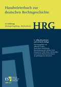 Cover: Handw&ouml;rterbuch zur deutschen Rechtsgeschichte (HRG) - Lieferungsbezug - - - Lieferung 31: Reichsgesetzgebung-Reichsvikariat - Erich Schmidt Verlag