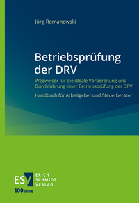 Abbildung von: Betriebsprüfung der DRV - Erich Schmidt Verlag