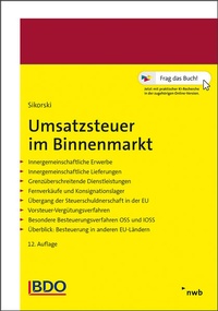 Bild vergrößern Bild: Umsatzsteuer im Binnenmarkt - NWB