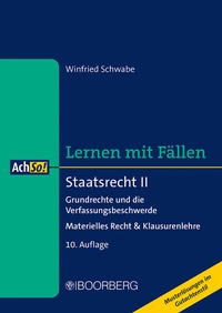 Abbildung von: Staatsrecht II - Boorberg