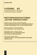 Cover: Bestimmungsfaktoren "Guter Verwaltung" - De Gruyter