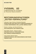 Cover: Bestimmungsfaktoren "Guter Verwaltung" - De Gruyter