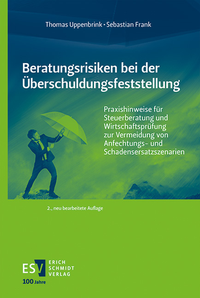 Abbildung von: Beratungsrisiken bei der Überschuldungsfeststellung - Erich Schmidt Verlag