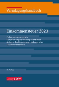 Abbildung von: Veranlagungshandbuch Einkommensteuer 2023 - IDW