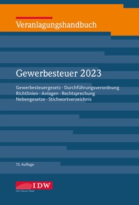 Abbildung von: Veranlagungshandbuch Gewerbesteuer 2023 - IDW
