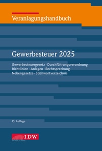 Bild vergrößern Bild: Veranlagungshandbuch Gewerbesteuer 2025 Online-Ausgabe - IDW