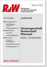 Abbildung von: Schwangerschaft - Mutterschaft - Elternzeit - Boorberg