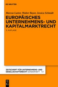 Abbildung von: Europäisches Unternehmens- und Kapitalmarktrecht - De Gruyter
