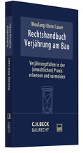 Cover: Rechtshandbuch Verj&auml;hrung am Bau - C.H.BECK